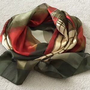 Elegant Multicolor Silky Scarf